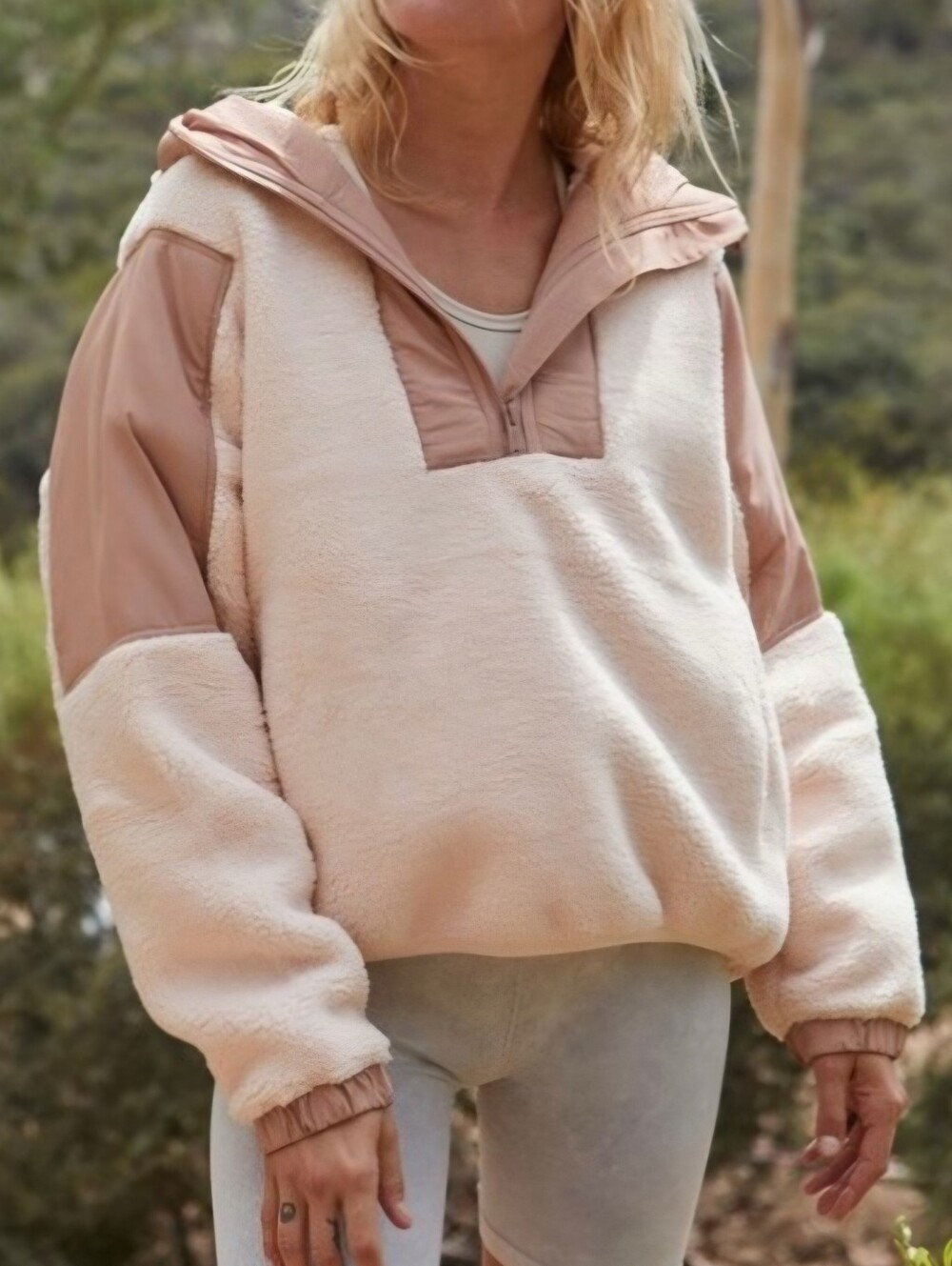 Free People Movement Hoodie Jacket Lead The Pack Pullover Fleece Size Medium